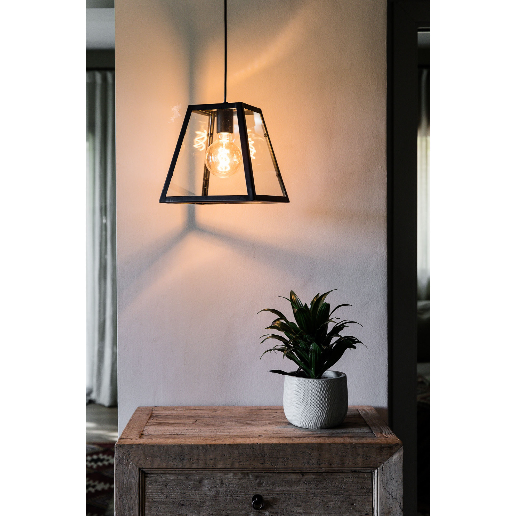 ROSE Lampe suspension noir