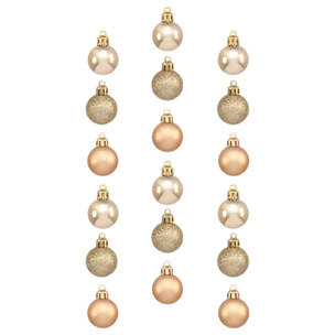 Lot de 18 boules D.3cm or