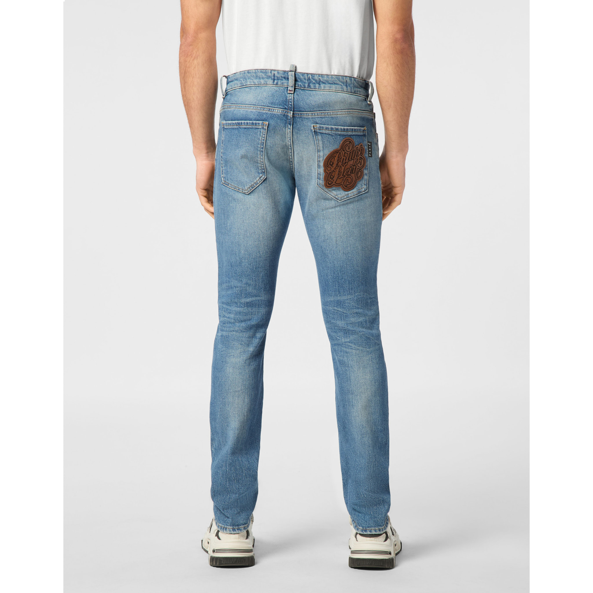 PHILIPP PLEIN Vaqueros de corte recto SIGNATURE