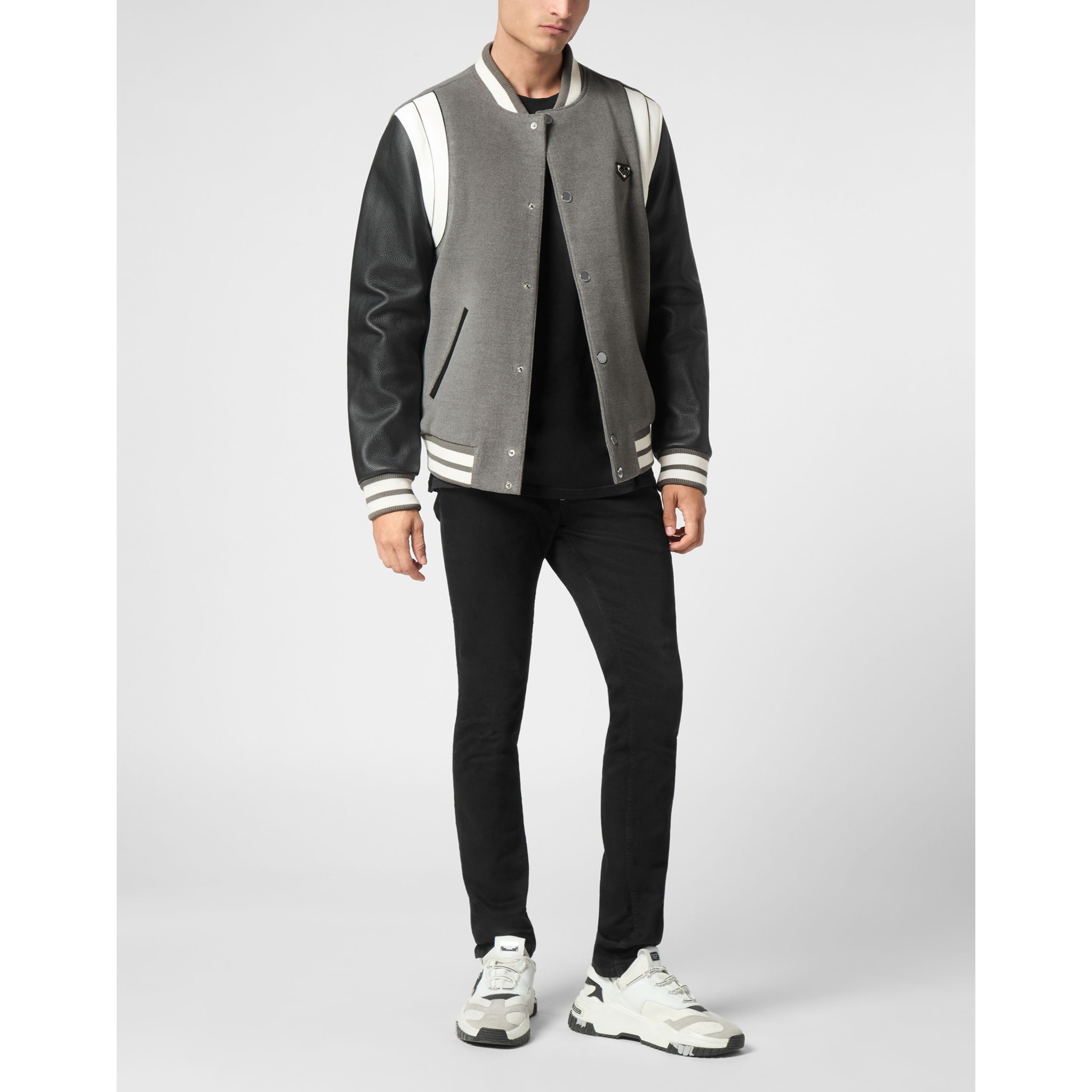 PHILIPP PLEIN Bomber in pelle COLLEGE