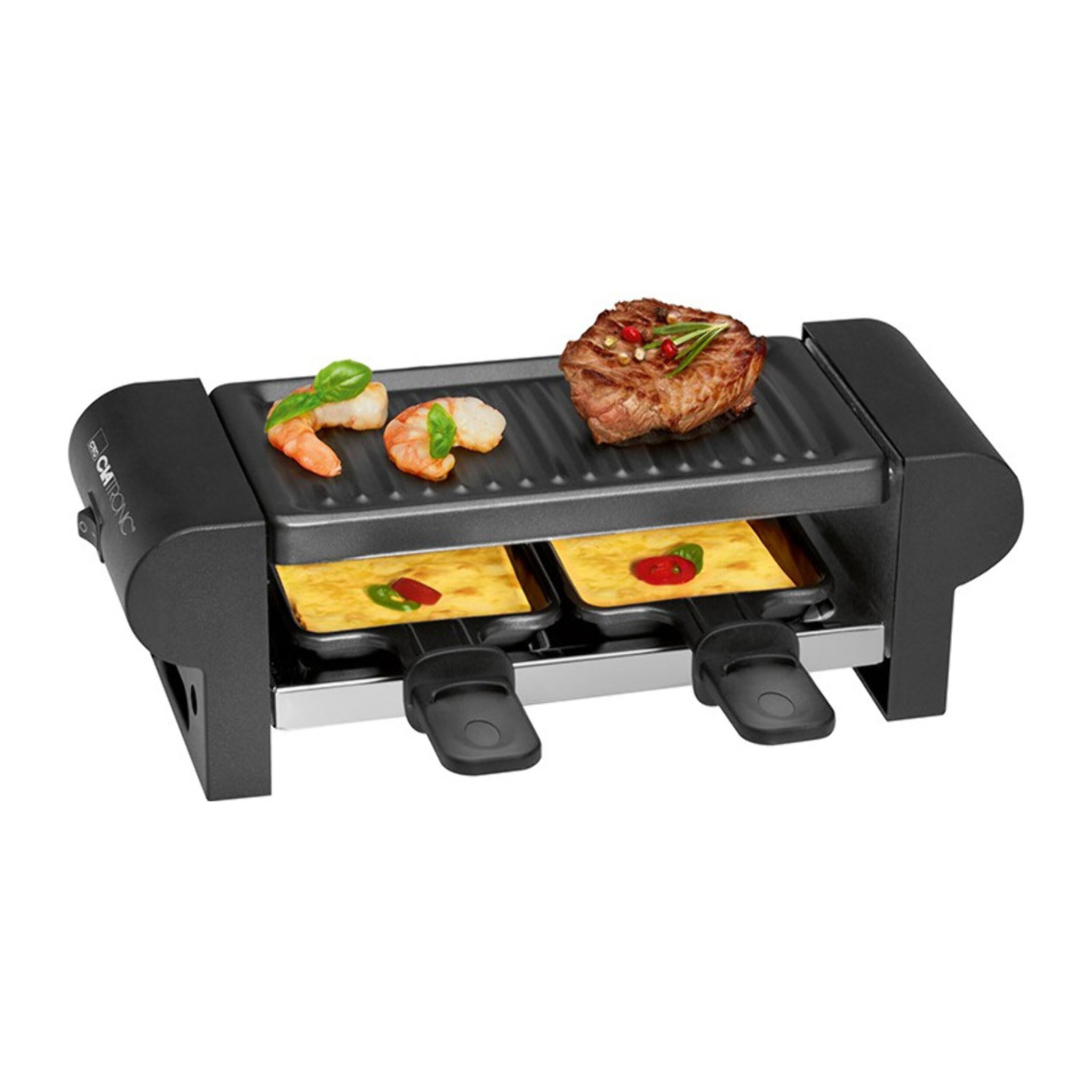 Raclette gril 2 personnes Clatronic RG3592-noir