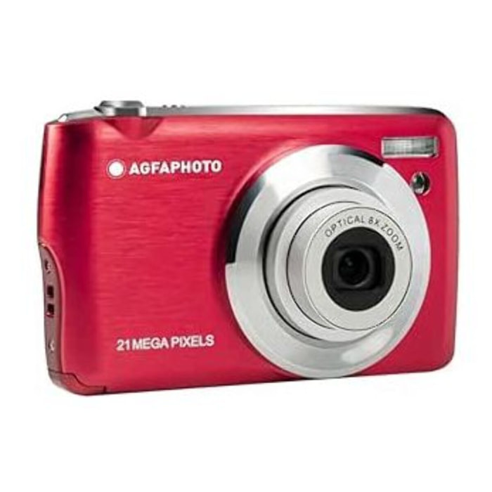 Appareil photo Compact AGFAPHOTO DC8200 Rouge Pack Etui + Carte SD 16GB