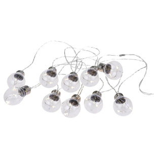 Ghirlanda Con 20 Led Lamp. Uso Interno. 6 Metri - Pezzi 1 - 8X600X8cm - Colore: Bianco - Bianchi Dino - Articoli Natalizi