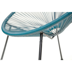 Lot de 2 fauteuils de jardin "Ania" - Bleu clair