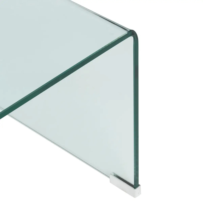 Table basse "Lenia" transparent 110x55x38cm