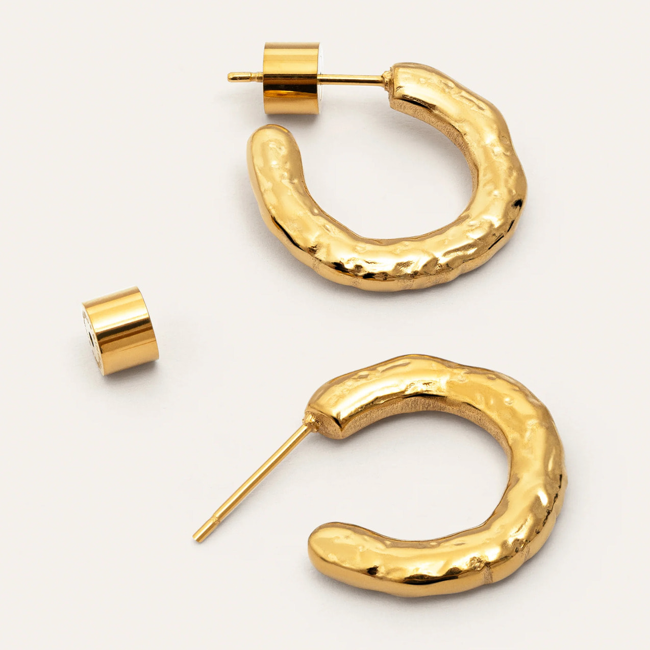 Pendientes Aro Mini Lake Acero Baño Oro