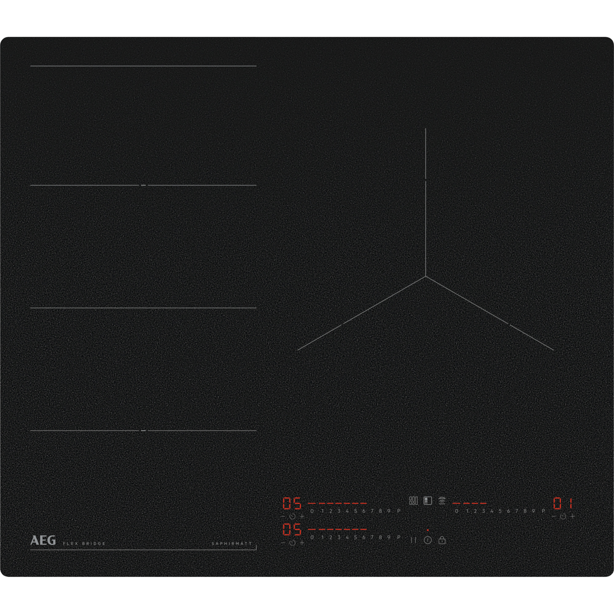 AEG Placa de inducción SaphirMatt® Serie 6000 Flex Bridge de 60 cm TI63IF00IZ