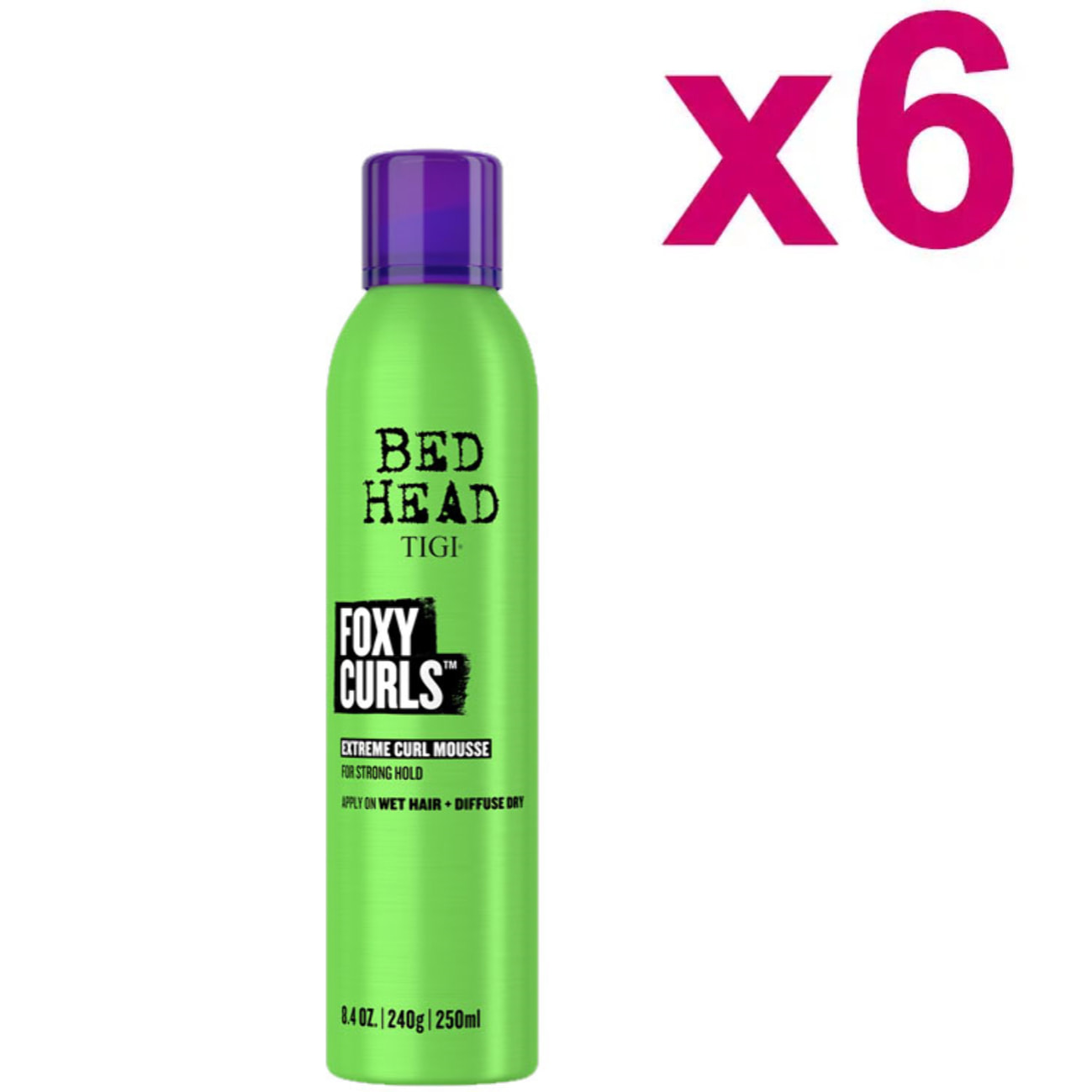 TIGI Kit Bed Head Foxy Curls Extreme Curl Mousse 6 Pezzi x 250ml