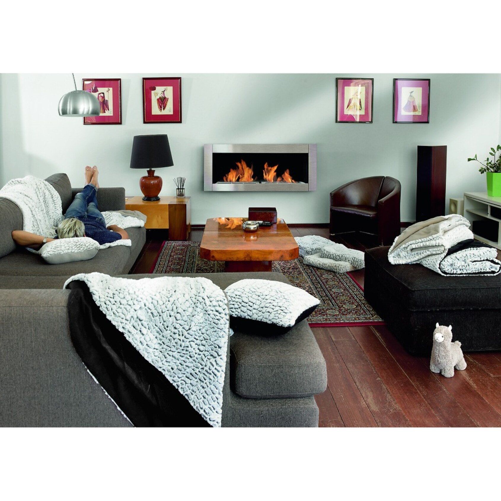 Plaid 100% polyester 420gsm Groenland