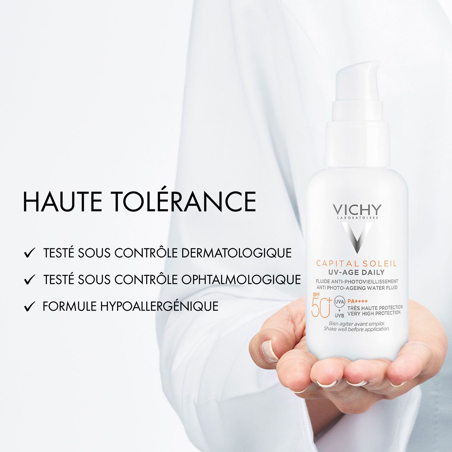 Capital Soleil - Fluide Solaire Anti-Photoviellissement Teinte Medium SPF50+ 40 ml
