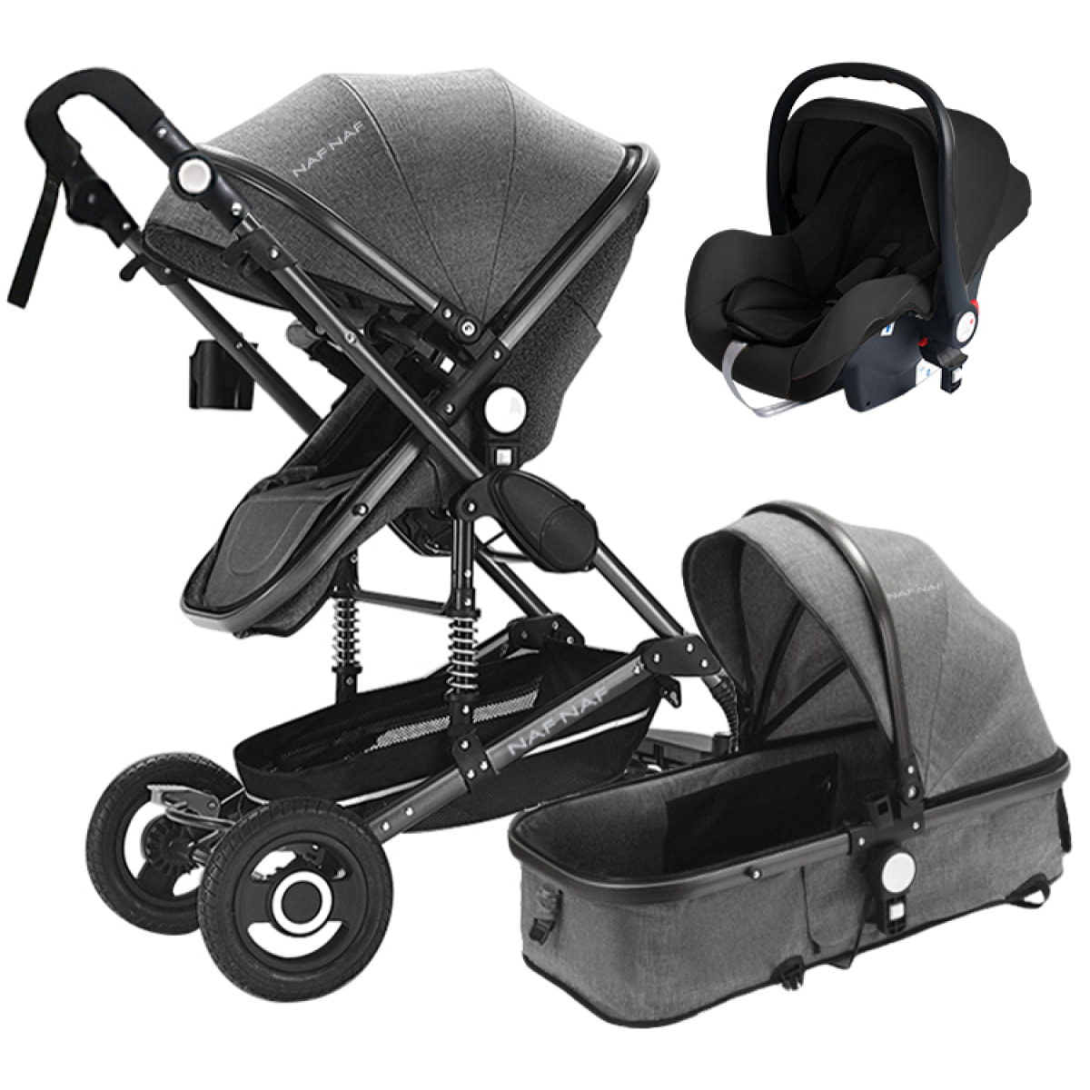 CARRO DE BEBE 739BH GRIS