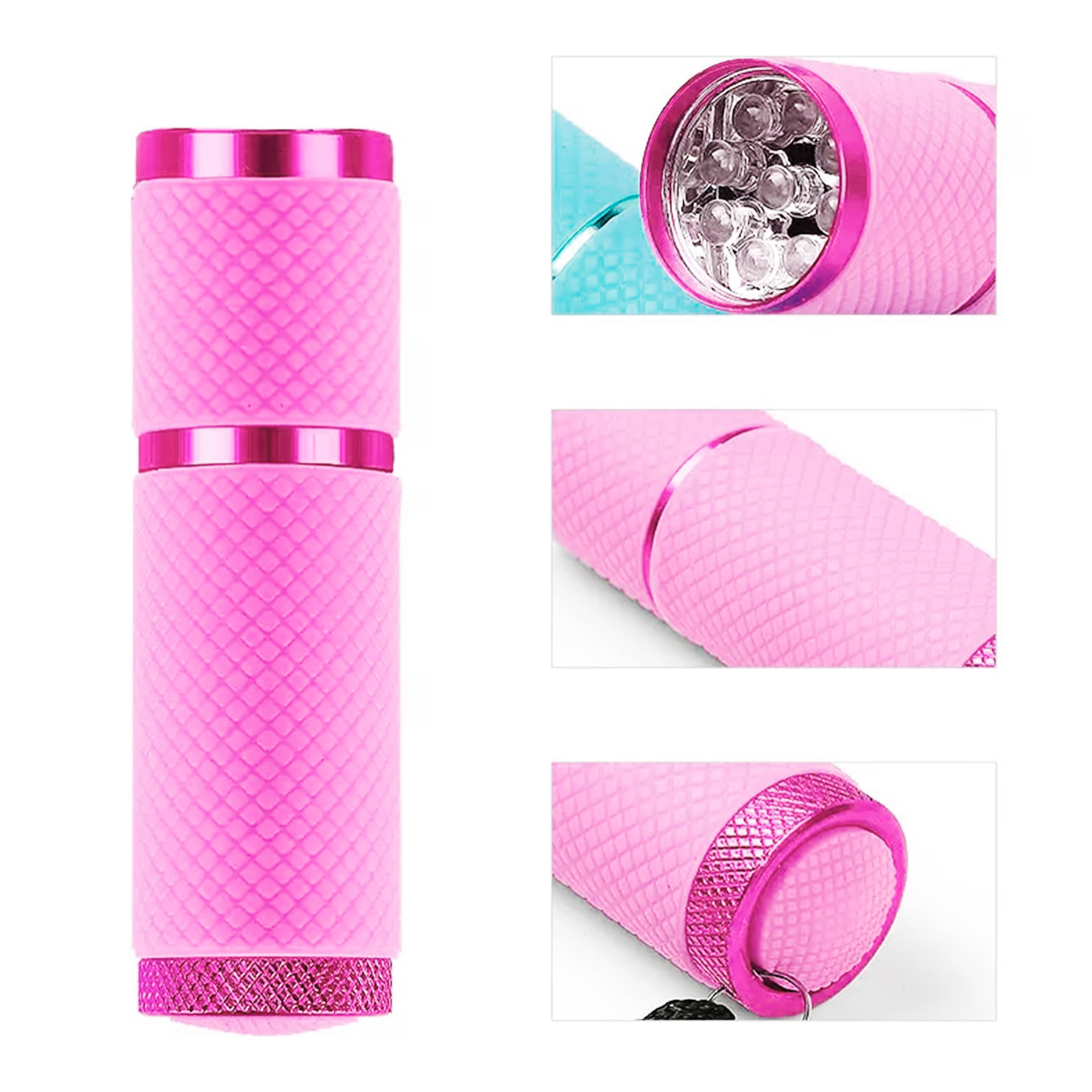 Lampada per unghie portatile, con 9 lampadine LED.