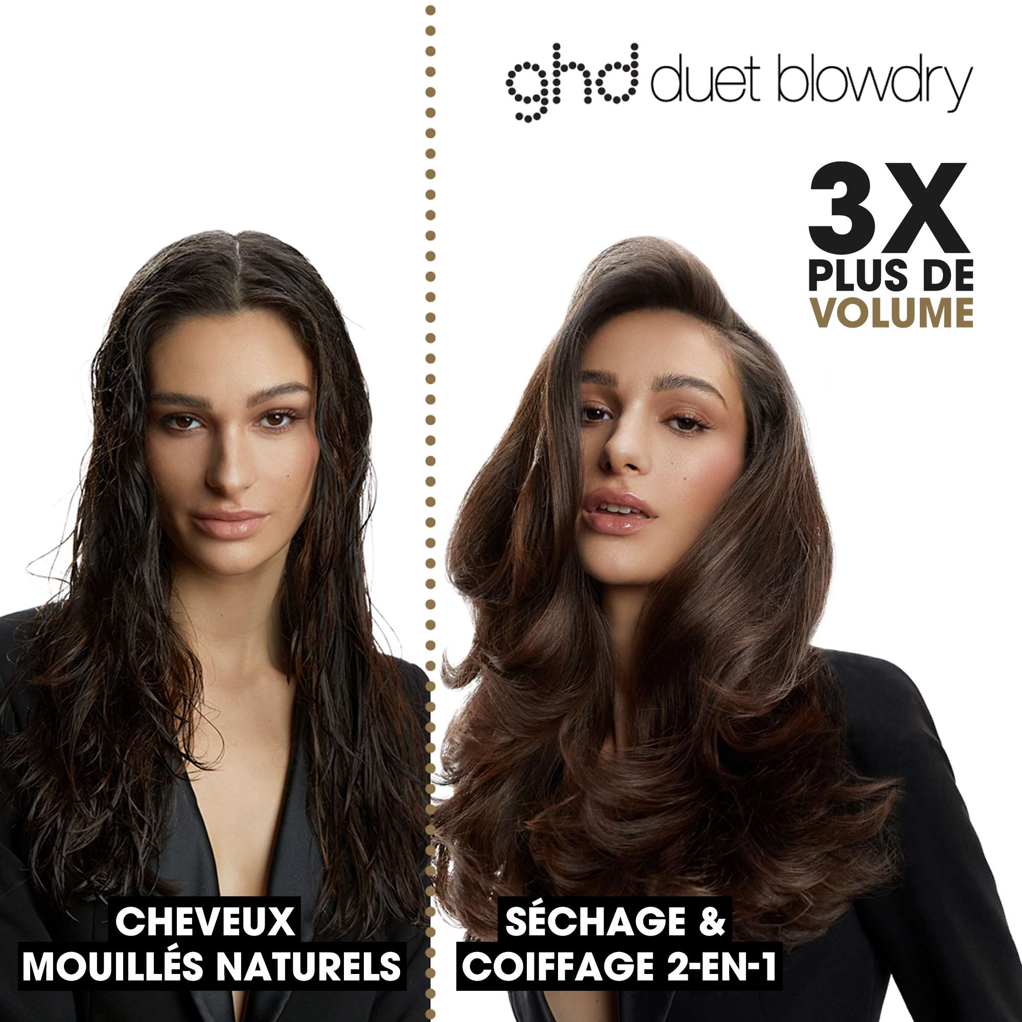 Brosse Soufflante 2-en-1 ghd Duet Blowdry Blanc