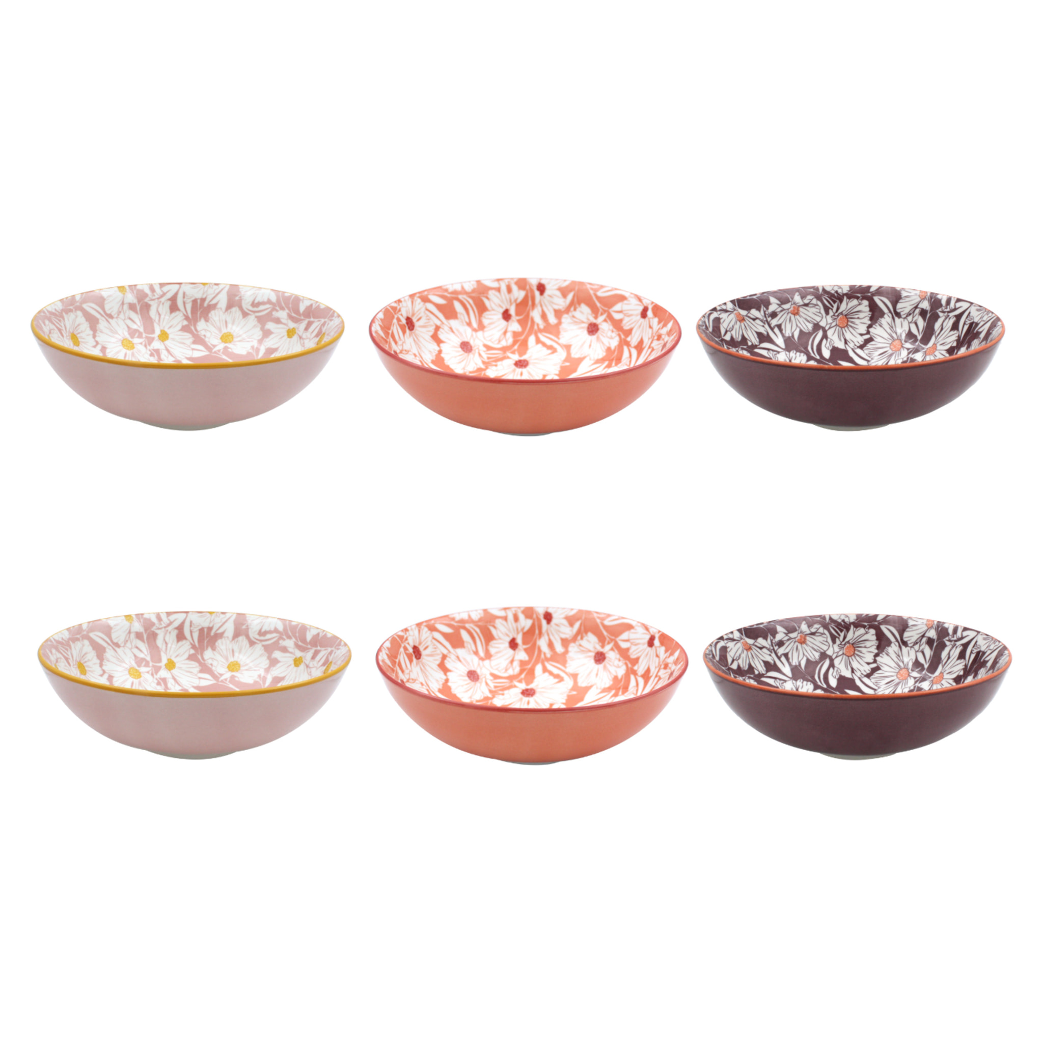 Lot de 6 assiettes creuses, OPHELIA