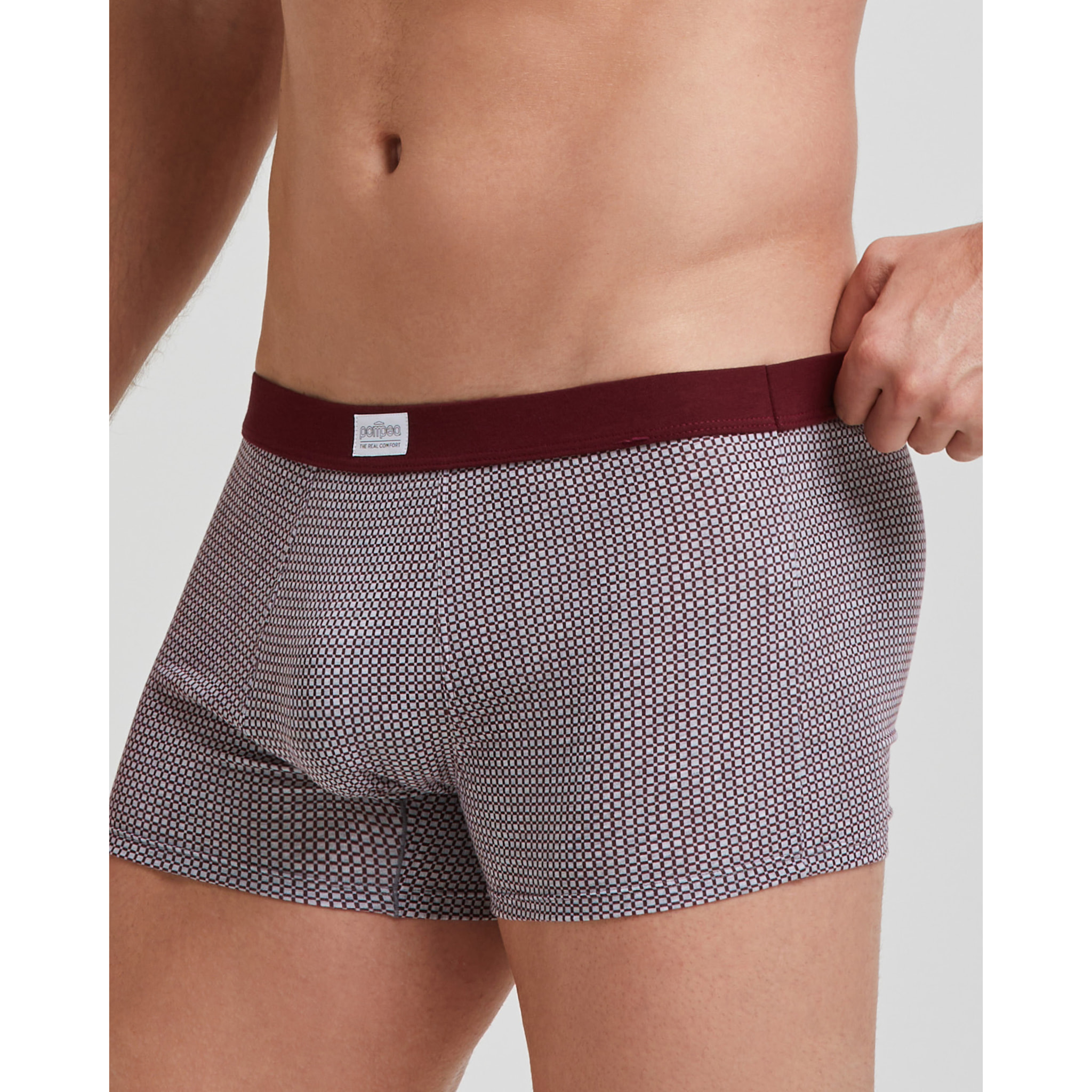 Boxer cotone motivo cravatteria