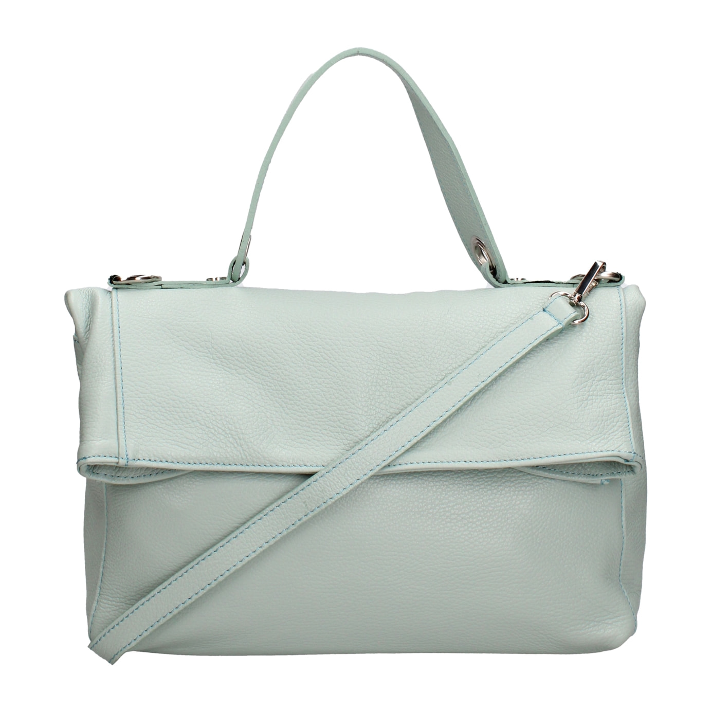 Borsa a spalla convertibile in zaino da donna In Vera pelle Made in Italy 34x21x12 cm