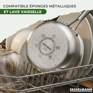 Casserole 14 cm en inox 18/10 Triply Fackelmann Vita3