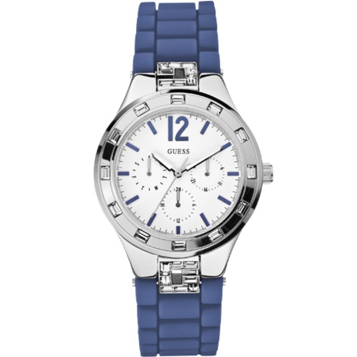 Reloj Guess W10615L3 Mujer Analogico Cuarzo con Correa de Silicona