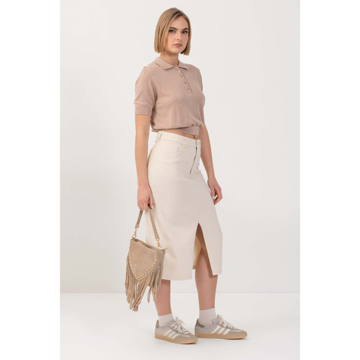 Kocca - Gonna 5 tasche con spacco Donna