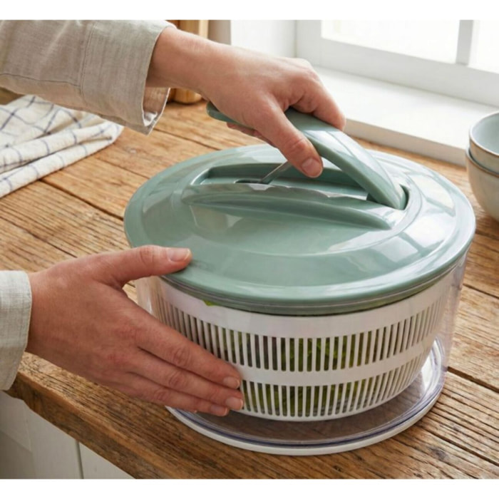 Essoreuse à salade ESSENTIELB 24cm vert sauge