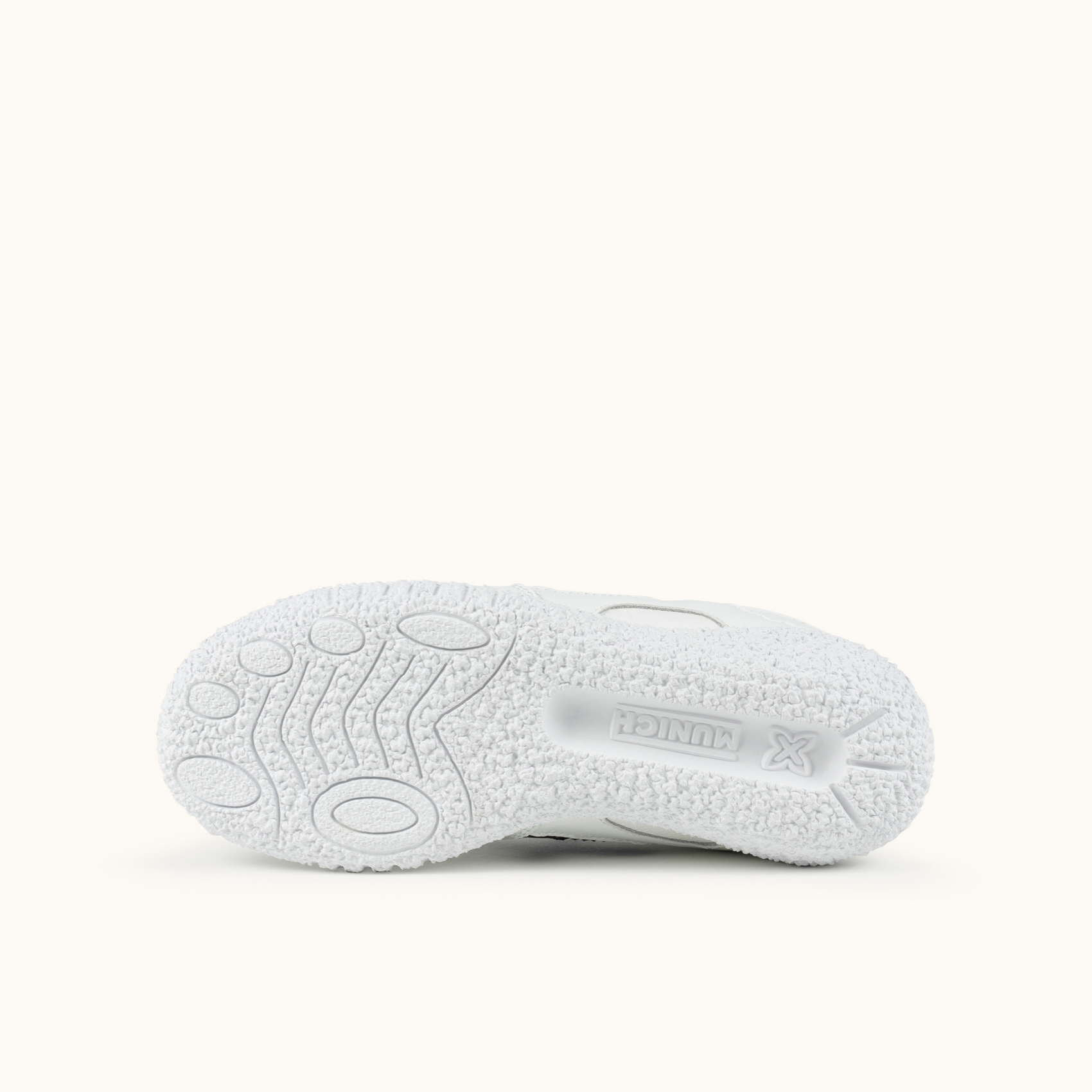 Zapatilla Infantil de Estilo Retro Blanco y Amarillo MUNICH MINI GOAL 1630