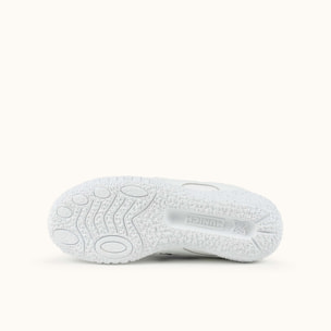 Zapatilla Infantil de Estilo Retro Blanco y Amarillo MUNICH MINI GOAL 1630