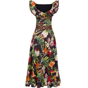 PHILIPP PLEIN Long Dress FLOWERS