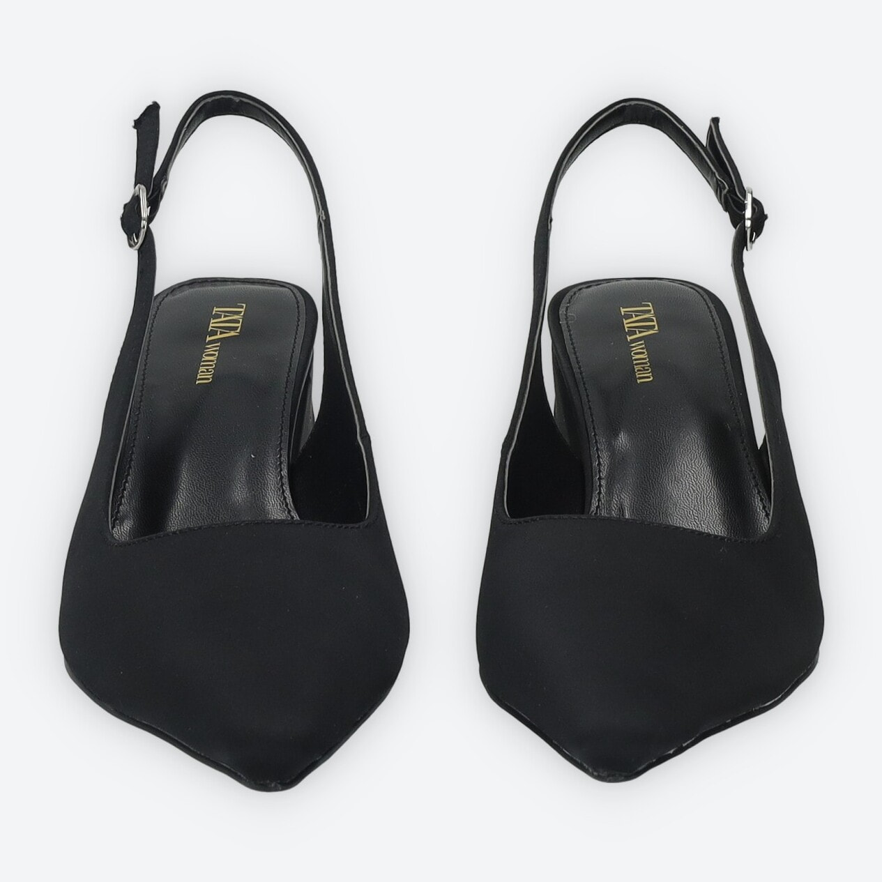 Décolleté sling back Donna Tata Italia Nero