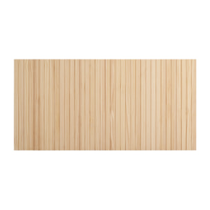 Cabecero ranurado de madera maciza tono natural de varias medidas