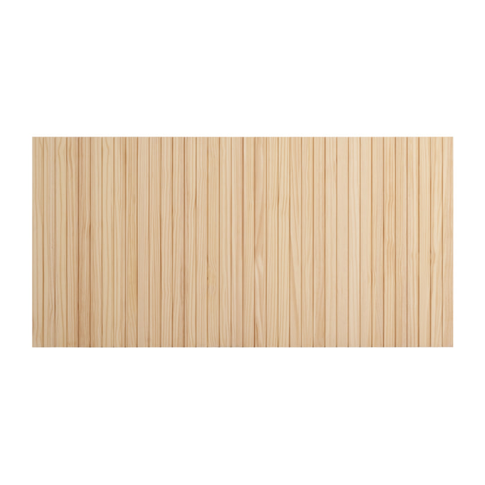 Cabecero ranurado de madera maciza tono natural de varias medidas