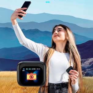 BY16 Cuffie bluetooth 5.3 schermo full color digitale Suono ad alta definizione con biomembrana.