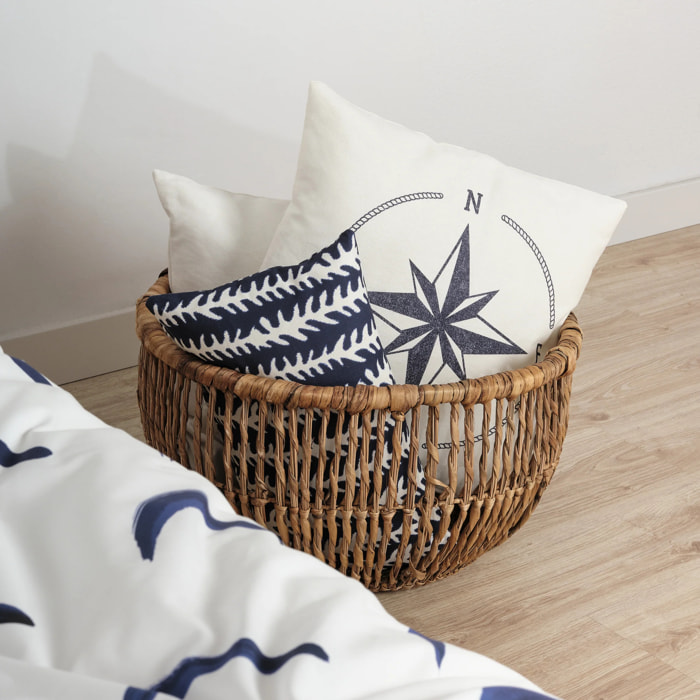 Housse de coussin 100 % coton 50x50 cm Rosa de los vientos