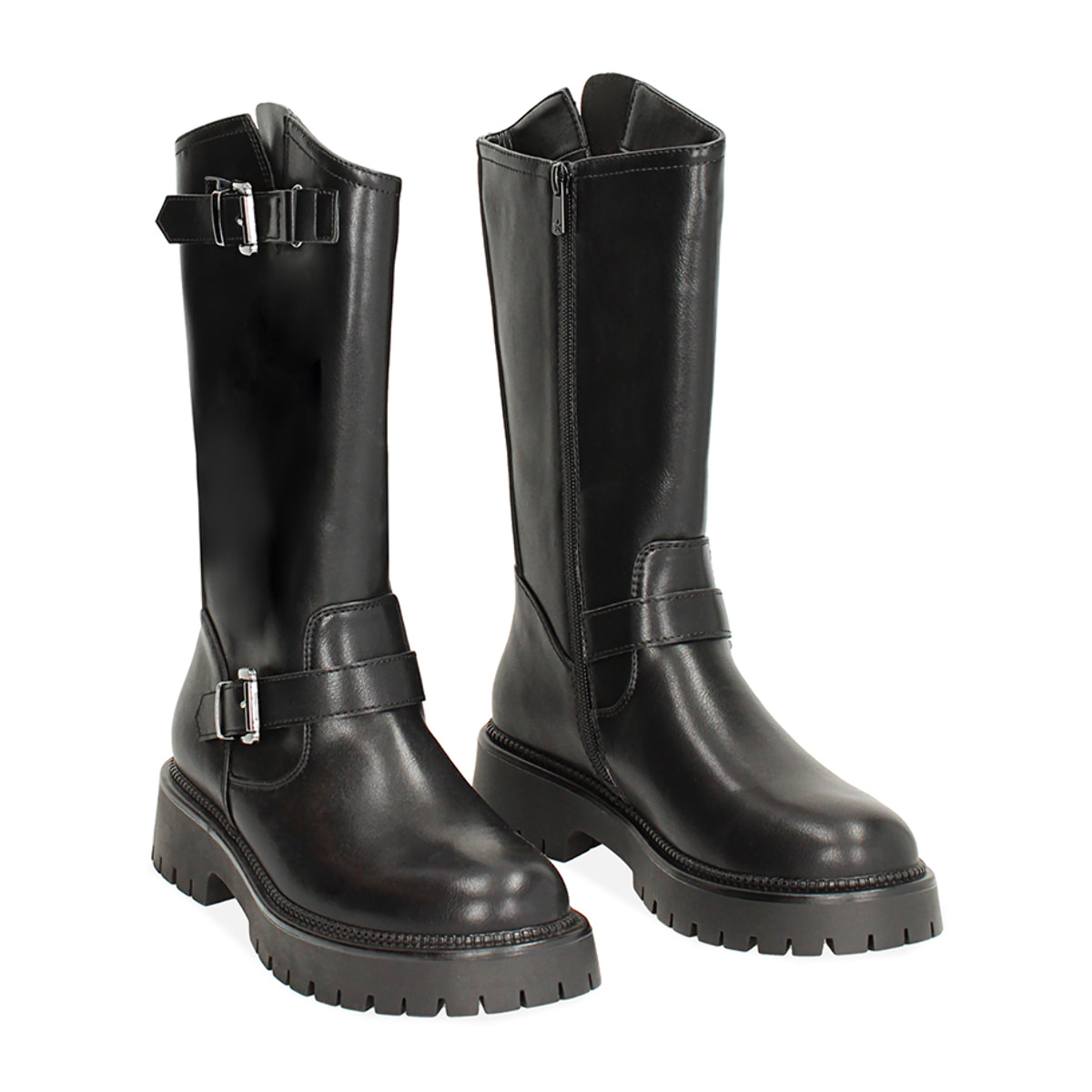 Botas biker negras