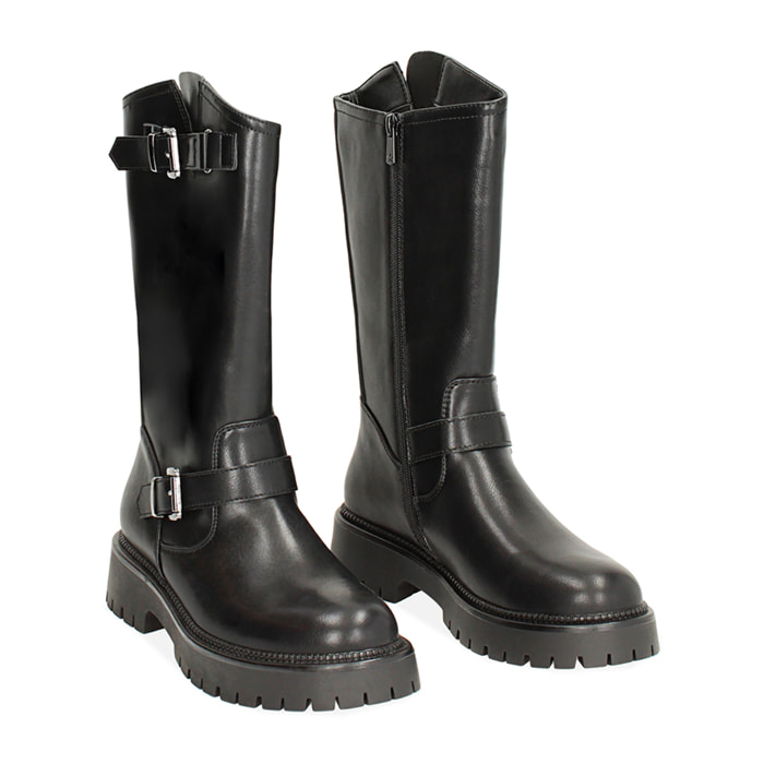Botas biker negras