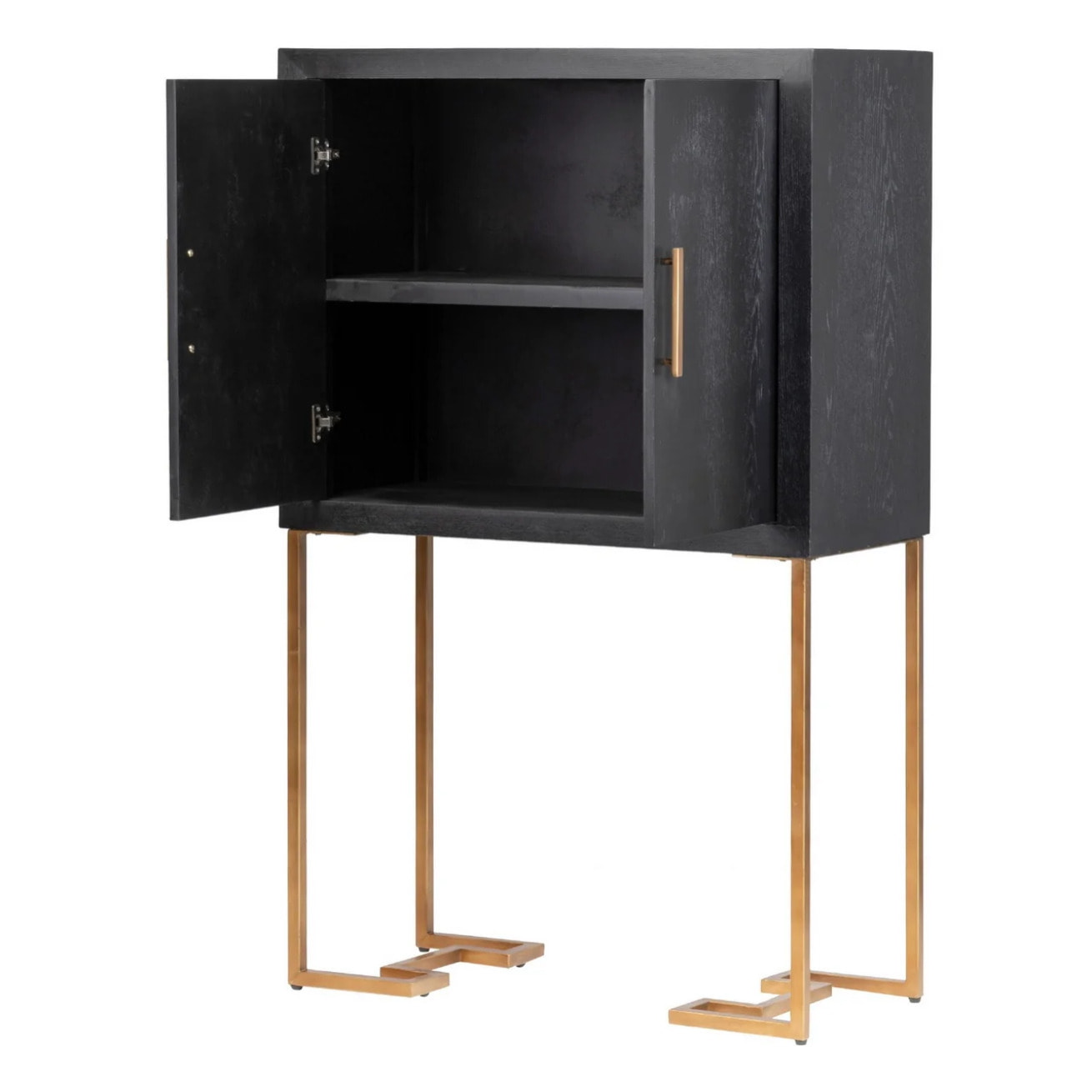 Cabinet Negro-dorado 100x45x160 Cm