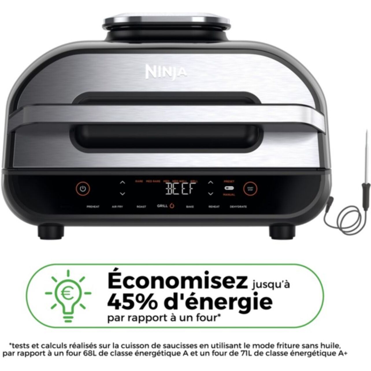 Grille-viande NINJA Foodi max Grill d'intérieur & Friteuse AG551EU