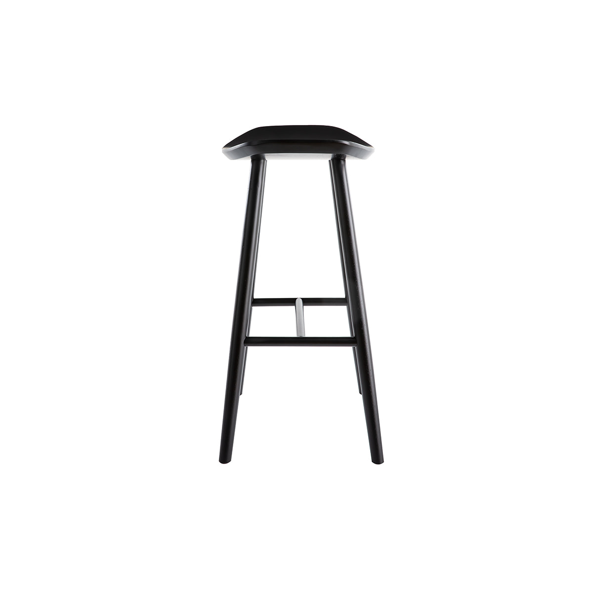 Tabouret de bar design noir 72 cm DEMORY