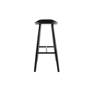 Tabouret de bar design noir 72 cm DEMORY