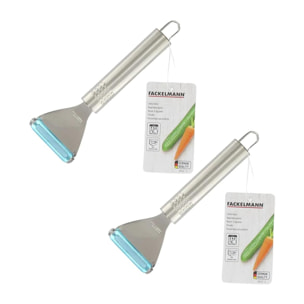 Lot de 2 rasoirs à légumes inox Fackelmann Ovale