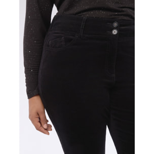 Fiorella Rubino - Pantalones skinny de terciopelo - Negro