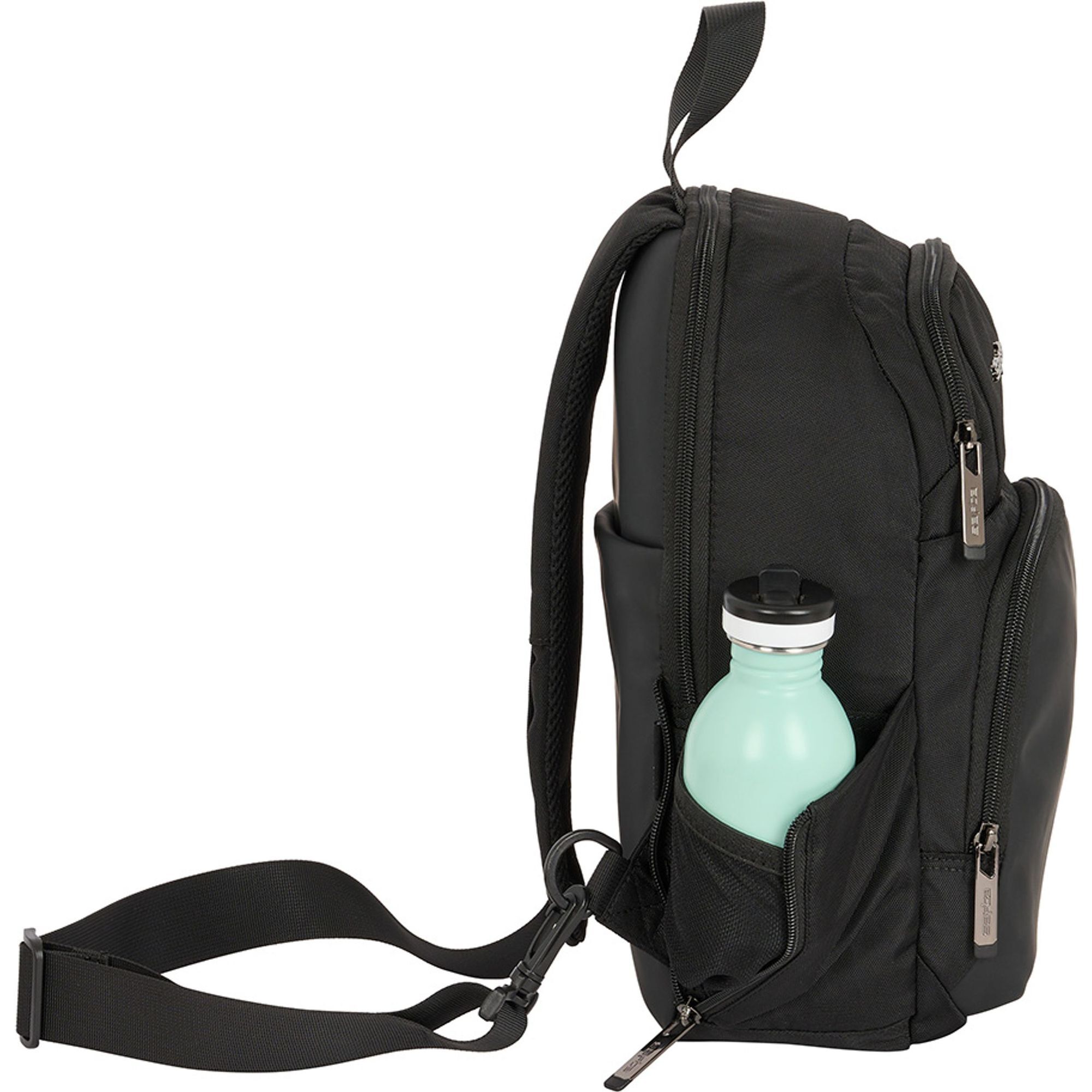 Mini mochila 1 hombrera tablet 11+usb safta business "black"