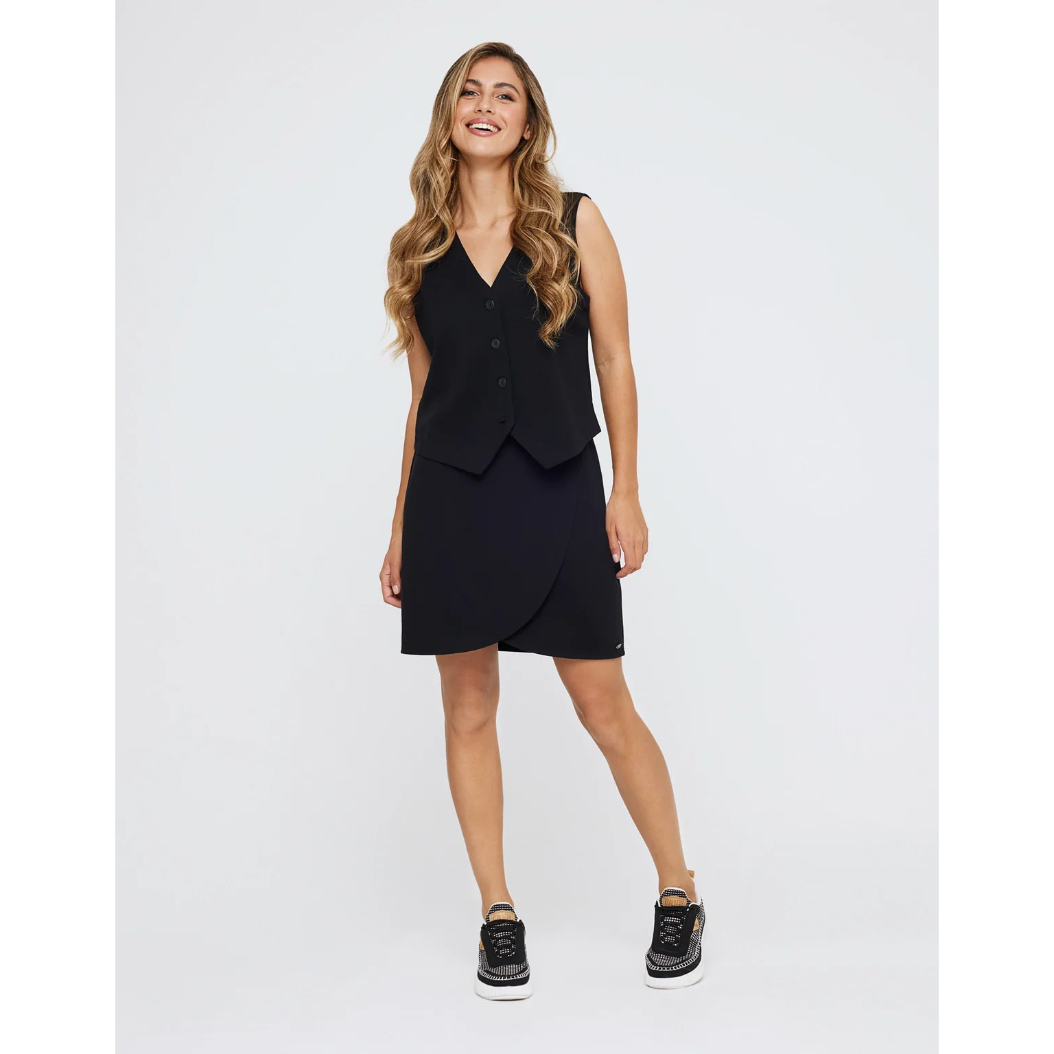 Falda Mini Negro - Cerile