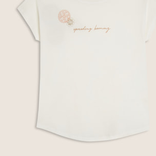 T-shirt comfort in cotone Supima con mandala