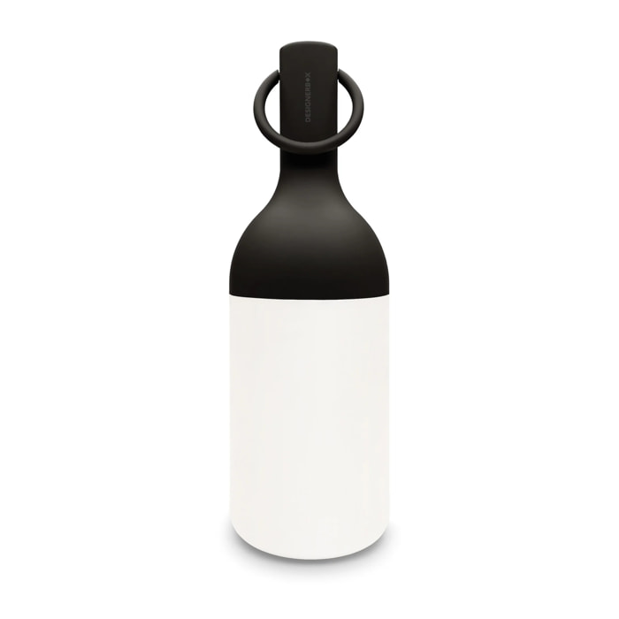 Petite lampe nomade en plastique noir - Elo