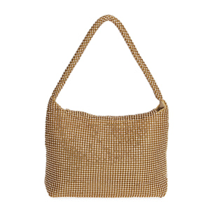 Mini bag oro di strass