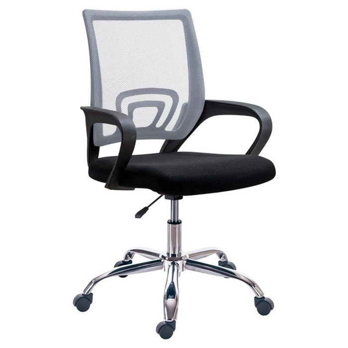 Silla de oficina Vita Negro - Gris Vita