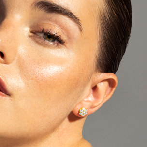 Pendientes Hudur acabado oro amarillo 18k