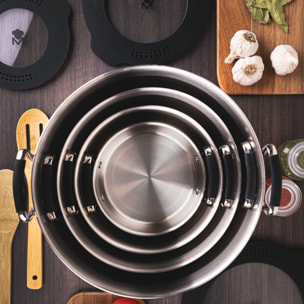 Cacerola 12cm acero inox inducción