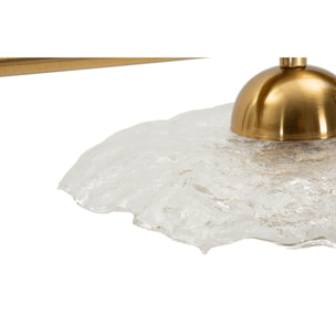 LAMPADARIO EMILY 3 LUCI VETRO TRASPARENTE CM 100X24X18