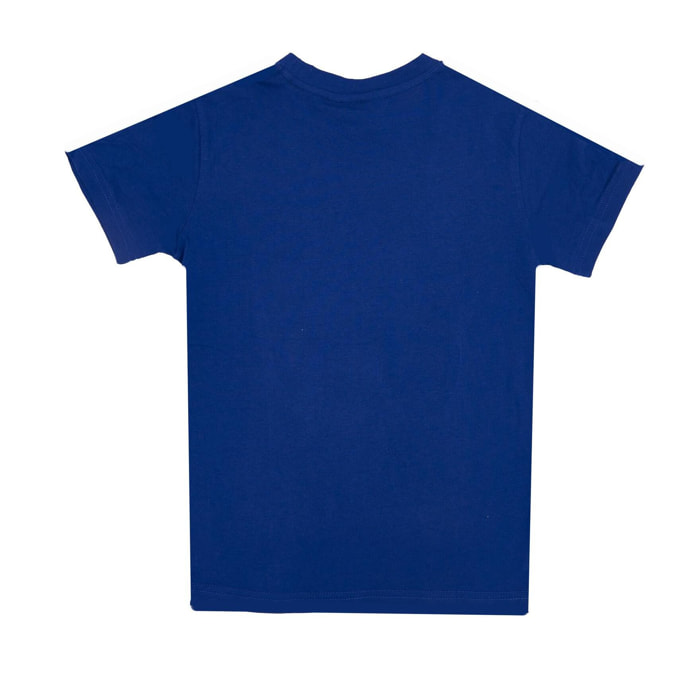 Camiseta básica de manga corta niño logo grande
